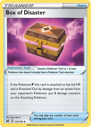 Box of Disaster 154/196 - SWSH11 Lost Origin Reverse Holofoil