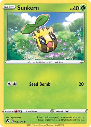 Sunkern 5/195 - SWSH12 Silver Tempest