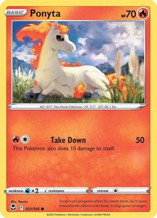 Ponyta 21/195 - SWSH12 Silver Tempest