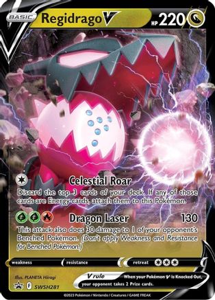 Regidrago V - SWSH281 SWSH281/307 - SWSH Sword & Shield Promo Cards Holofoil