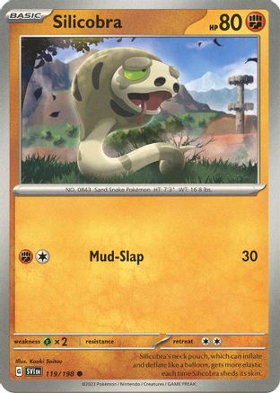 Silicobra 119 - SV01 Scarlet & Violet Base Set Reverse Holofoil