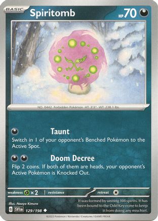 Spiritomb 129 - SV01 Scarlet & Violet Base Set