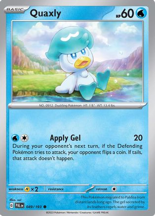 Quaxly - 049/193 49 - SV02 Paldea Evolved Reverse Holofoil