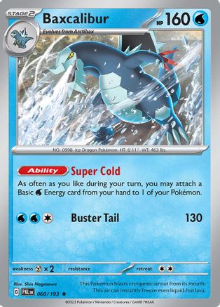 Baxcalibur - 060/193 60 - SV02 Paldea Evolved Reverse Holofoil