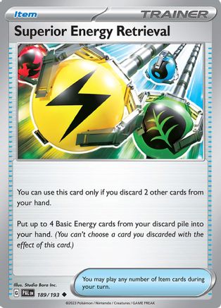 Superior Energy Retrieval - 189/193 189 - SV02 Paldea Evolved Reverse Holofoil