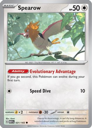 Spearow 21 - SV Scarlet & Violet 151
