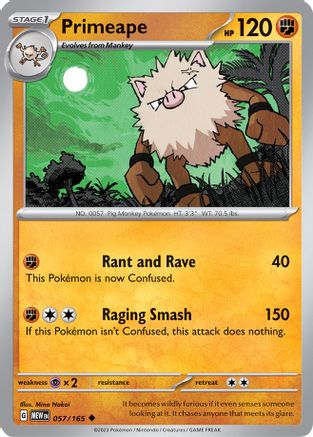 Primeape 57 - SV Scarlet & Violet 151