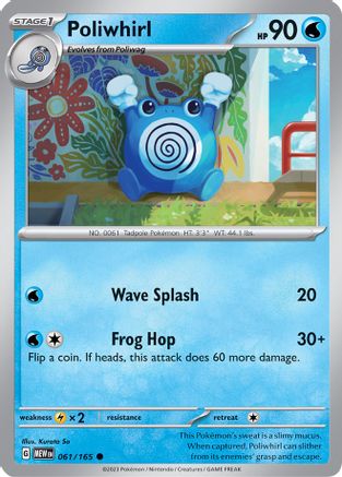 Poliwhirl - 061/165 61 - SV Scarlet & Violet 151 Reverse Holofoil