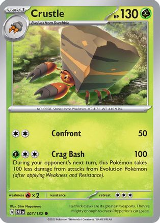 Crustle - 007/182 7 - SV04 Paradox Rift Reverse Holofoil
