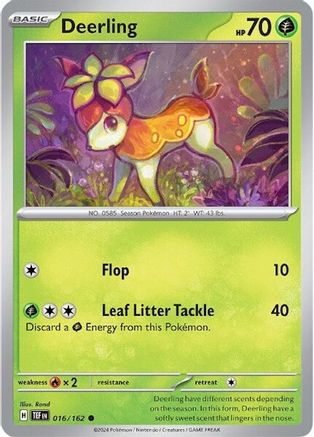 Deerling - 016/162 16 - SV05 Temporal Forces Reverse Holofoil