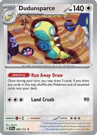 Dudunsparce 80 - SV Prismatic Evolutions Holofoil