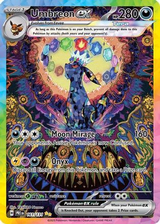 Umbreon ex - 161/131 161 - SV Prismatic Evolutions Holofoil