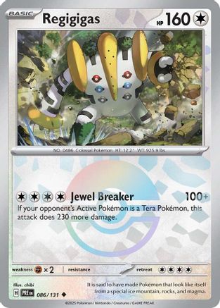 Regigigas (Poke Ball Pattern) 86 - SV Prismatic Evolutions Holofoil