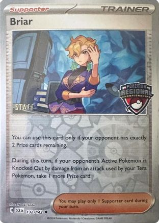 Briar - 132/142 (Regional Championship) [Staff] 132 - League & Championship Cards Reverse Holofoil