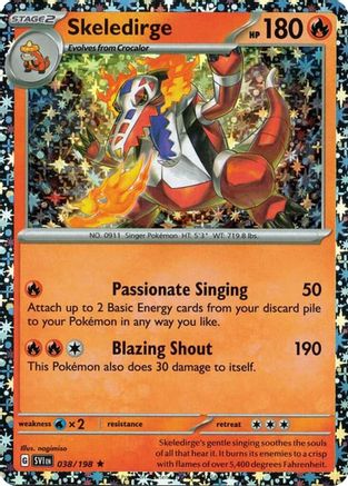 Skeledirge - 038/198 (Sparkle Holo) 38 - Miscellaneous Cards & Products Holofoil