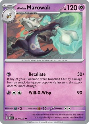 Alolan Marowak 57 - SV09 Journey Together