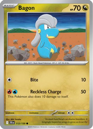 Bagon 112 - SV09 Journey Together Reverse Holofoil