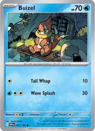 Buizel 57 - SV10 Destined Rivals Reverse Holofoil