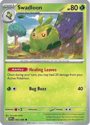 Swadloon - 002/086 2 - SV White Flare Reverse Holofoil
