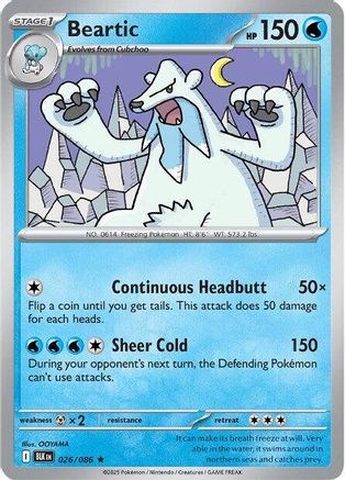 Beartic - 029/086 29 - SV Black Bolt Reverse Holofoil