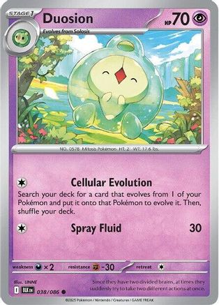 Duosion - 041/086 41 - SV Black Bolt Reverse Holofoil