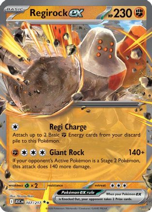Regirock ex 107 - ME Ascended Heroes Holofoil