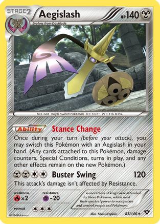 Aegislash (85) 85/146 - XY Base Set Reverse Holofoil