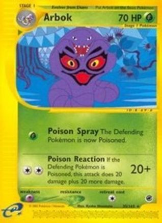 Arbok (35) 35/165 - Expedition Reverse Holofoil