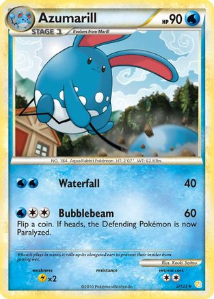 Azumarill 2/123 - HeartGold SoulSilver Holofoil