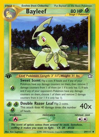 Bayleef (29) 29/111 - Neo Genesis 1st Edition