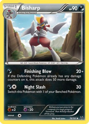 Bisharp (76) 76/101 - Noble Victories Reverse Holofoil