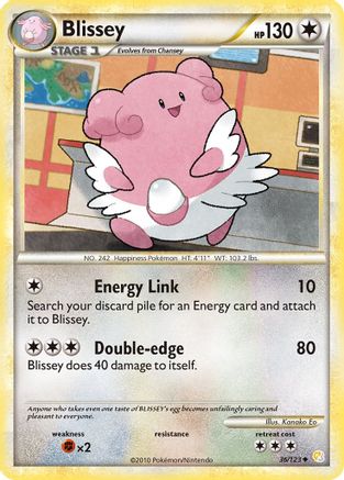 Blissey 36/123 - HeartGold SoulSilver Reverse Holofoil