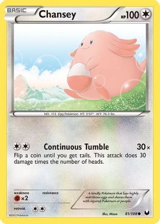 Chansey (81) 81/108 - Dark Explorers