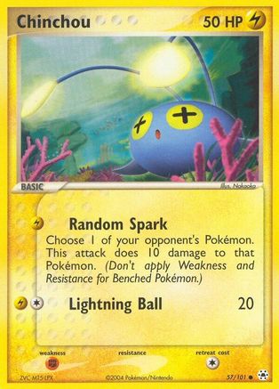 Chinchou - 57/101 57/101 - Hidden Legends Reverse Holofoil