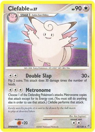 Clefable 22/130 - Diamond and Pearl Reverse Holofoil