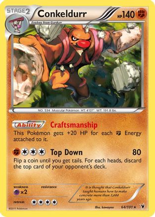 Conkeldurr (64) 64/101 - Noble Victories Holofoil