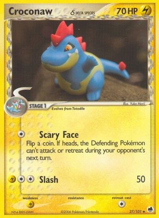 Croconaw (Delta Species) 27/101 - Dragon Frontiers