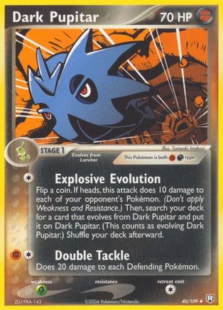 Dark Pupitar - 040/109 40/109 - Team Rocket Returns
