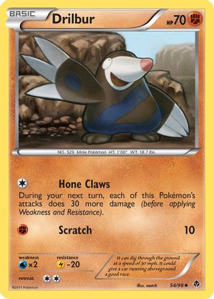 Drilbur (54) 54/98 - Emerging Powers Reverse Holofoil