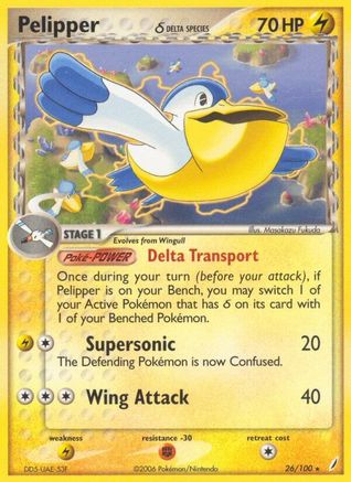 Pelipper (Delta Species) 26/100 - Crystal Guardians