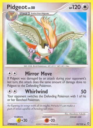 Pidgeot 35/132 - Secret Wonders Reverse Holofoil