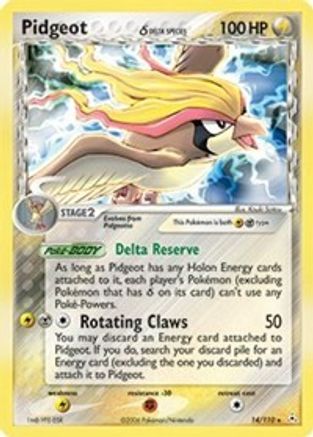 Pidgeot (Delta Species) 14/110 - Holon Phantoms Reverse Holofoil
