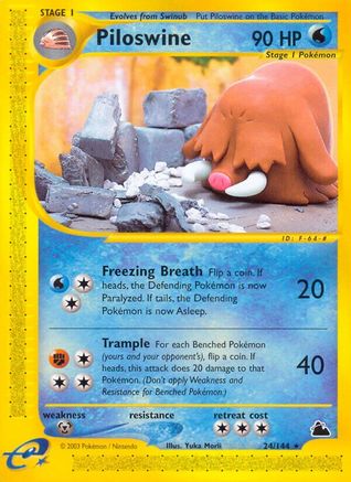 Piloswine (24) 24/144 - Skyridge Reverse Holofoil