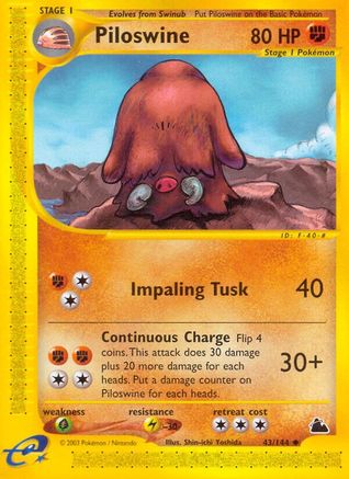Piloswine (43) 43/144 - Skyridge
