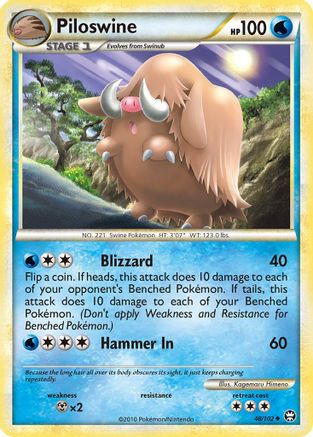 Piloswine 48/102 - Triumphant Reverse Holofoil