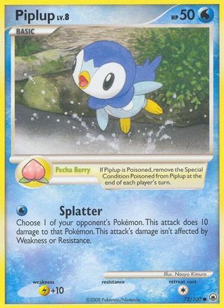 Piplup (72) 72/100 - Majestic Dawn Reverse Holofoil