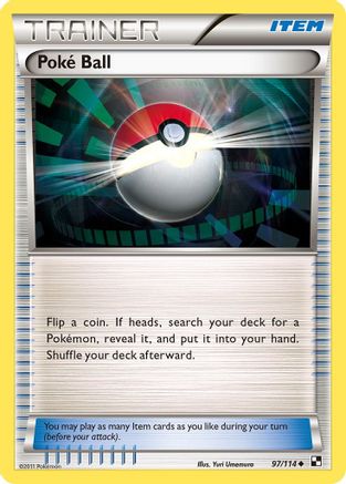 Poke Ball 97/114 - Black and White