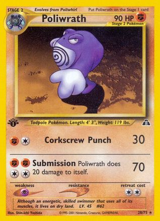Poliwrath (28) 28/75 - Neo Discovery Unlimited