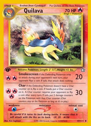 Quilava (47) 47/111 - Neo Genesis 1st Edition