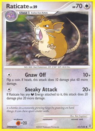Raticate 61/132 - Secret Wonders Reverse Holofoil